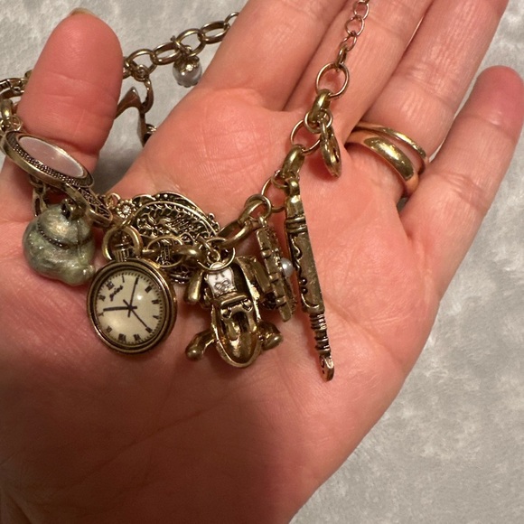 Vintage Wonderland Mirror Charms Bracelet - Picture 4 of 5